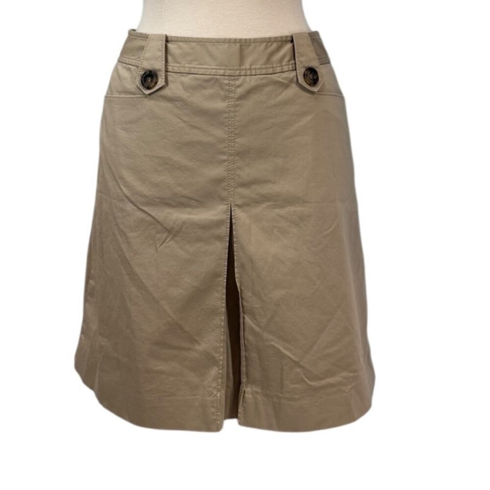 WHITE HOUSE BLACK MARKET Khaki Skirt SZ 4